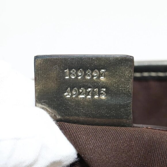 GUCCI GG Supreme Tote Bag PVC Leather Beige Silver 189897 Auth yk19708V - Picture 11 of 16